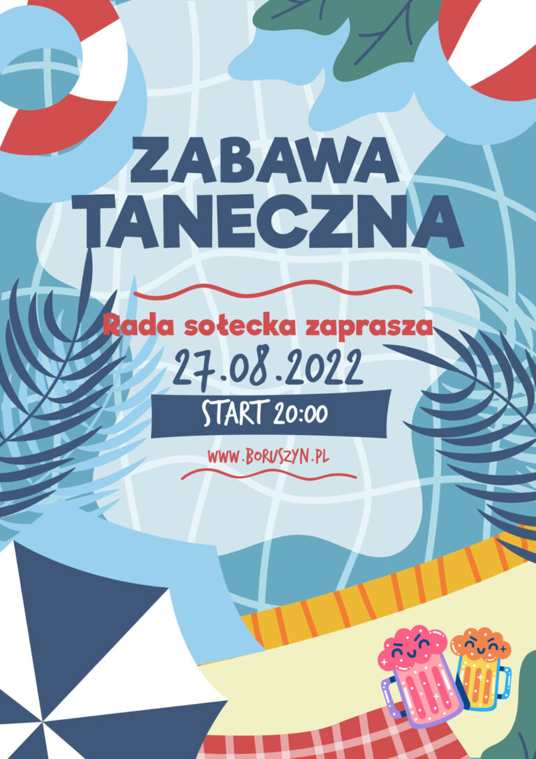 Zabawa taneczna w Boruszynie na zakończenie wakacji 2022